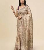 Pink tussar silk tan sarees