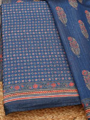 floral printed unstitched dress material 2