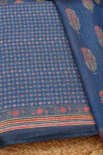 floral printed unstitched dress material