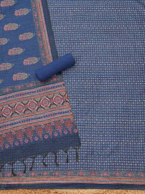 floral printed unstitched dress material 4