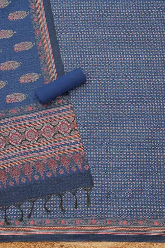 floral printed unstitched dress material