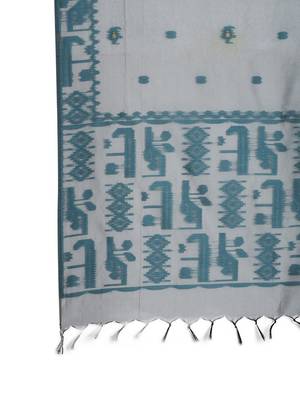 floral woven design unstitched dress material 3