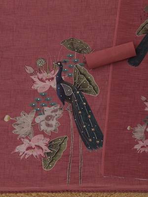printed linen unstitched dress material 5