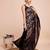 Black woven embellished art silk kanjeevaram saree