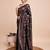 Black woven embellished art silk kanjeevaram saree