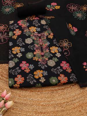 printed viscose rayon unstitched dress material 1