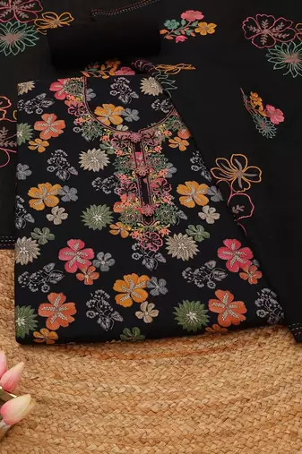 printed viscose rayon unstitched dress material