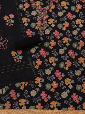 printed viscose rayon unstitched dress material 2