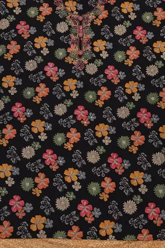 printed viscose rayon unstitched dress material
