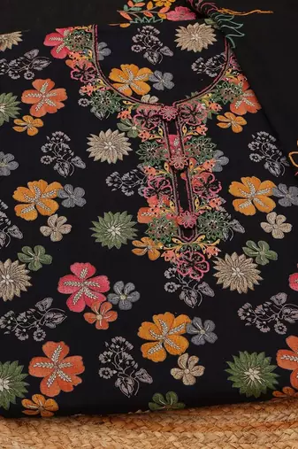 printed viscose rayon unstitched dress material