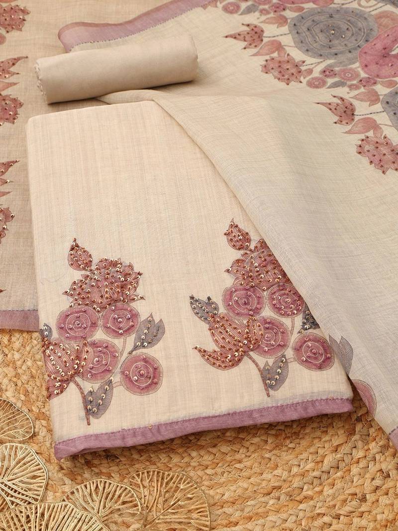 printed unstitched dress material