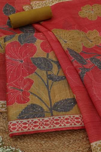 printed unstitched dress material