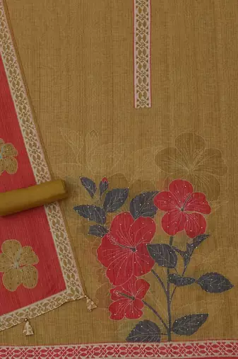 printed unstitched dress material
