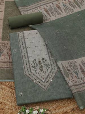 printed unstitched dress material 1