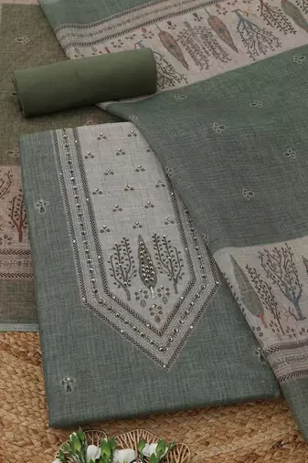 printed unstitched dress material