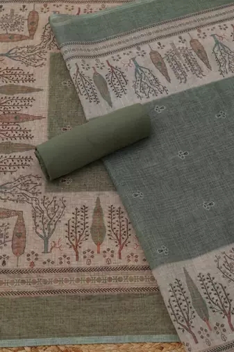 printed unstitched dress material