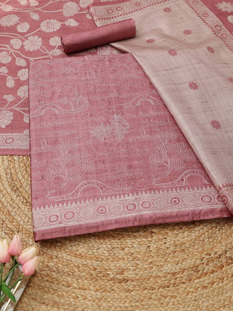 printed unstitched dress material