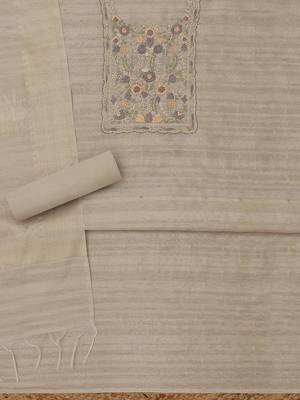 embroidered unstitched dress material 5