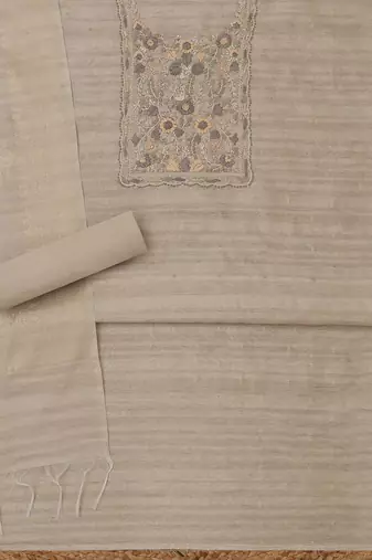 embroidered unstitched dress material