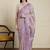 Purple ethnic motifs woven design chanderi saree with unstitched blouse