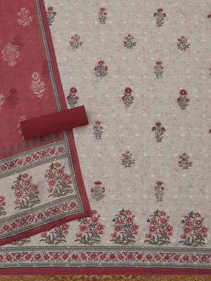 printed linen unstitched dress material 4