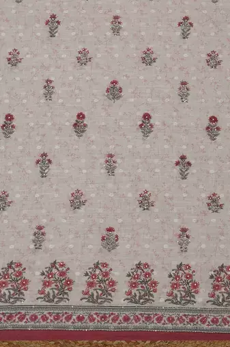 printed linen unstitched dress material