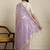 Purple ethnic motifs woven design chanderi saree with unstitched blouse