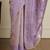 Purple ethnic motifs woven design chanderi saree with unstitched blouse