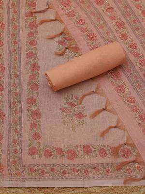 printed art silk unstitched dress material 3