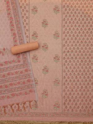 printed art silk unstitched dress material 4