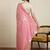 Pink ethnic motif woven design zari chanderi saree with unstitched blouse