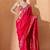 Pink woven design banarasi sarees with blouse piece