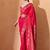 Pink woven design banarasi sarees with blouse piece