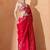 Pink woven design banarasi sarees with blouse piece