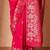 Pink woven design banarasi sarees with blouse piece