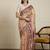 Beige ethnic motif woven design zari chanderi saree