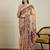 Beige ethnic motif woven design zari chanderi saree