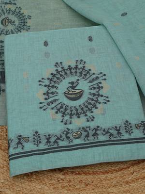 printed unstitched dress material 2