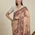 Beige ethnic motif woven design zari chanderi saree