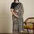 Grey ethnic motif woven design zari chanderi saree with unstitched blouse