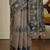Grey ethnic motif woven design zari chanderi saree with unstitched blouse