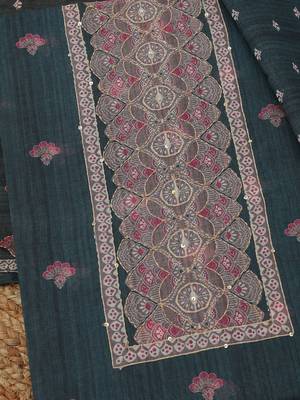 printed floral printed unstitched dress material 2