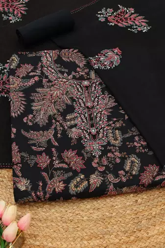 printed unstitched dress material