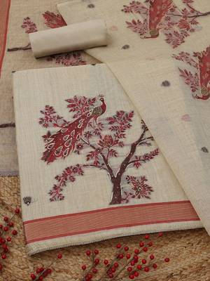 printed unstitched dress material 2
