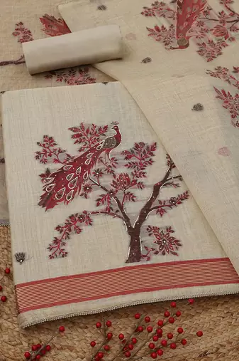 printed unstitched dress material