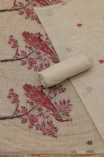 printed unstitched dress material