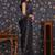 Navy blue sequin embellished geaorgette party wear saree