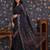 Navy blue sequin embellished geaorgette party wear saree