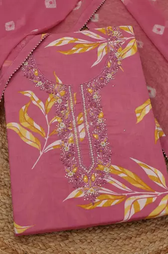 printed unstitched dress material