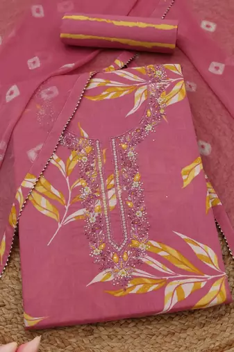 printed unstitched dress material